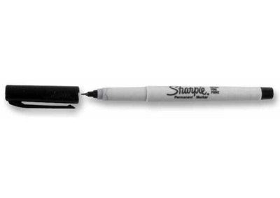 B&Q - SharpieUltra Fine Bullet Tip Permanent Marker PensPack Of 2 (Black)