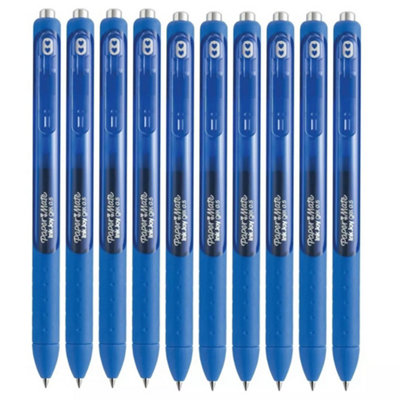 Urbn-Living Set Of 10Papermate Inkjoy 0.5mm Blue Ink Pens from B&Q