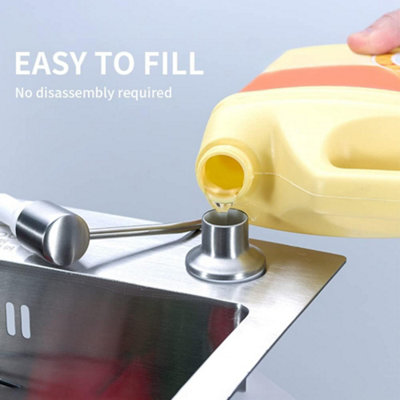 350Ml Built-in Soap Dispenser, Stainless Steel Kitchen Sink Soap ...