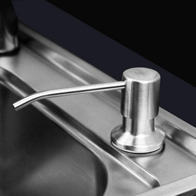 350Ml Built-in Soap Dispenser, Stainless Steel Kitchen Sink Soap ...