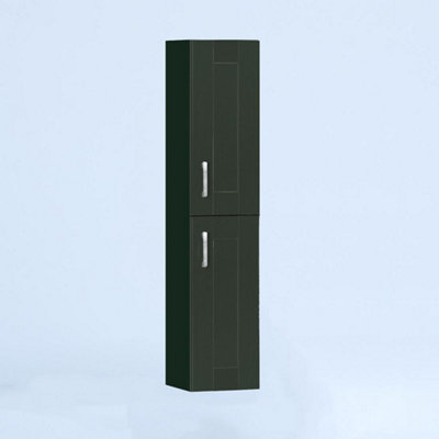350mm Tall Wall Unit - Cambridge Solid Wood Fir Green - Right Hand Hinge Price Comparisons | Compare The Build