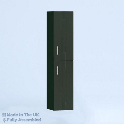 350mm Tall Wall Unit - Cartmel Woodgrain Fir Green - Right Hand Hinge Price Comparisons | Compare The Build