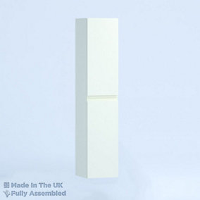 350mm Tall Wall Unit - Lucente Gloss Cream - Left Hand Hinge