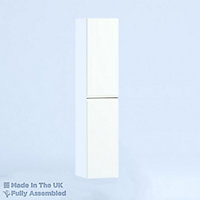 350mm Tall Wall Unit - Lucente Gloss White - Left Hand Hinge