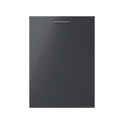 350mm Tall Wall Unit - Vivo Gloss Anthracite - Right Hand Hinge