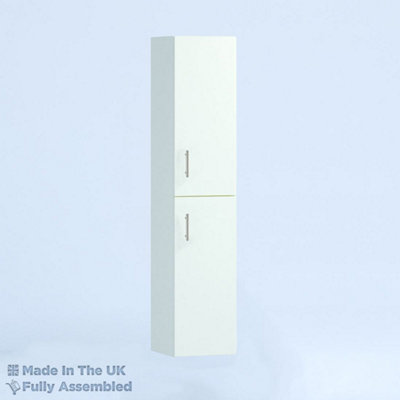 350mm Tall Wall Unit - Vivo Gloss Ivory - Left Hand Hinge