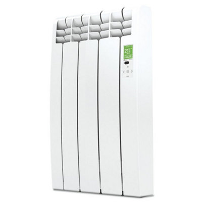 350mm (W) x 585mm (H) - White Wi-Fi Electric Oil Filled Radiator (Barcelona) - 330 Watts - Depth 97mm - Heats Up To 3m²