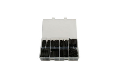 350pc Assorted Heatshrink in 50mm Lengths Black Connect 31893 Price Comparisons | Compare The Build