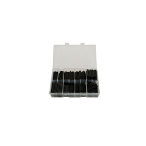 350pc Assorted Heatshrink in 50mm Lengths Black Connect 31893