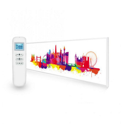 350W London Skyline Splash UltraSlim Picture Nexus Wi-Fi Infrared Heating Panel - Electric Wall Panel Heater