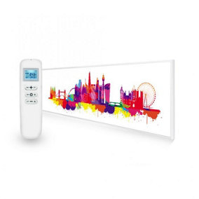 350W London Skyline Splash UltraSlim Picture Nexus Wi-Fi Infrared Heating Panel - Electric Wall Panel Heater