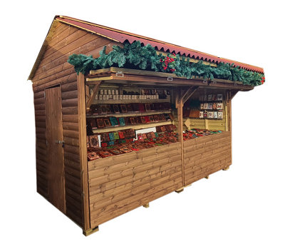 Churnet Valley Garden Furniture Ltd 4M X 2M Edingburgh Chalet - Timber - L305 X W430 X H290 Cm - Minimal Assembly Required
