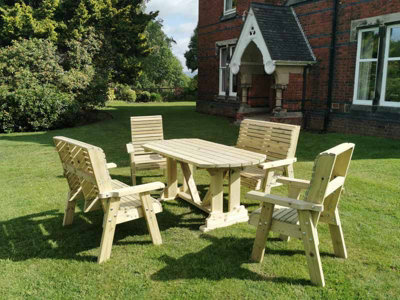 B&Q -  Ergo 6 Seater Dining TableL179.5 X W90 X H78 CmMinimal Assembly Required