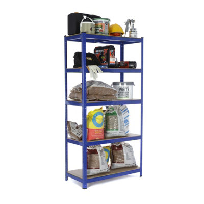 Garage Shelving Units / Racking 5 Levels 1800mm H X 900mm W X 450mm D from B&Q