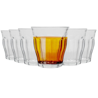Duralex Picardie Drinking Glasses160Ml Tumblers For WaterJuicePack Of 6 from B&Q