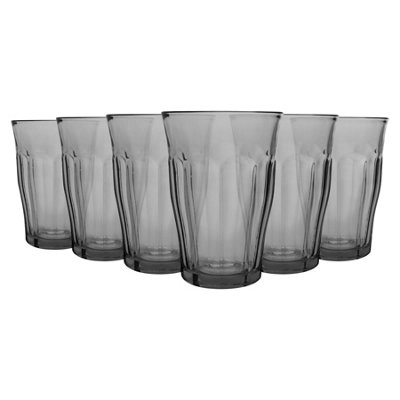 Duralex Picardie Highball Glasses360MlGreyPack Of 6