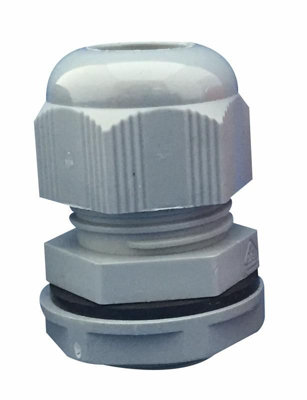 Concordia TechnologiesNylon 6 Cable Glands M20 Grey 10 Pack from B&Q