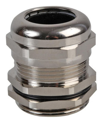 Pro PowerPg-Ma Pg21 Brass Nickel Plated Cable Gland 14-18mm Dia. from B&Q