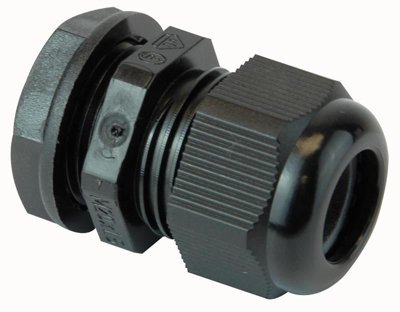 HylecNylon Ip68-Rated Waterproof Cable Gland M20 13mm Black from B&Q