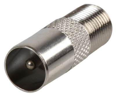 ProSignal Pro SignalTv Coax Plug To F Type Socket Adaptor from B&Q