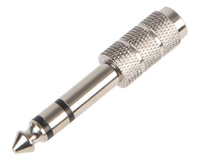 ProSignal Pro Signal3.5mm To 6.35mm Stereo Jack Plug Adaptor from B&Q