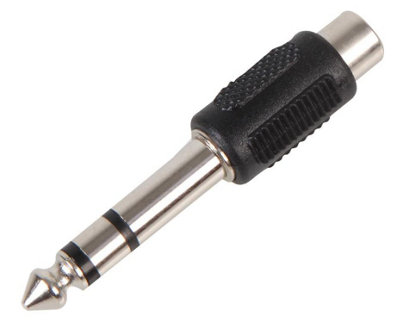 ProSignal Pro SignalPhono Socket To 6.35mm Stereo Jack Plug Adaptor from B&Q