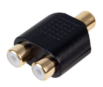 ProSignal Pro SignalPhono Socket To 2 Phono Sockets Adaptor from B&Q