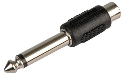 ProSignal Pro SignalPhono Plug Socket To 6.35mm Mono Jack Plug Adaptor from B&Q