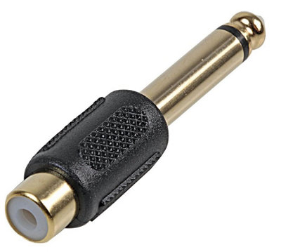 Prosignal Pro Signal - Rca Phono Socket To 6.35Mm Mono Jack Plug Size 1