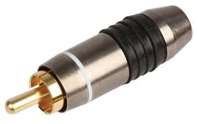 ProSignal Pro SignalRca Phono PlugBlack / WhiteGold Plated from B&Q