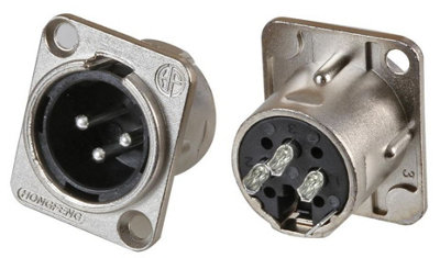 ProSignal Pro Signal3 Pole Xlr Chassis Mount Nickel Plug from B&Q