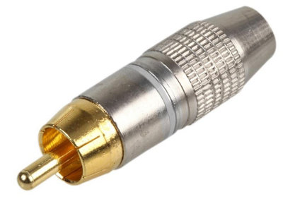 ProSignal Pro SignalMetal Rca Phono PlugWhite from B&Q