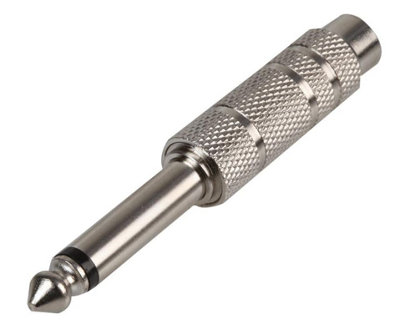 ProSignal Pro Signal6.35mm (1/4") Stereo Jack Socket To 6.35mm (1/4") Mono Jack Plug Adaptor from B&Q