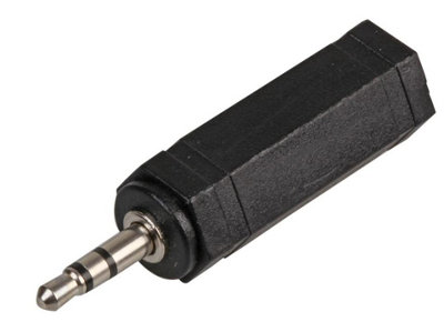 ProSignal Pro Signal6.35mm (1/4") Stereo Jack Socket To 3.5mm Stereo Jack Plug Adaptor from B&Q