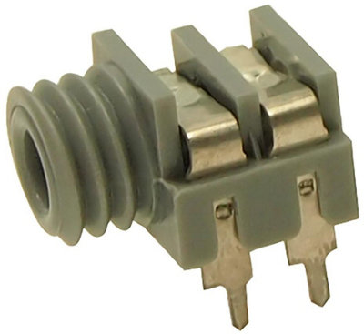 B&Q -  Electronic Components3.5mm Mono Jack SocketPanel MountPcbGrey