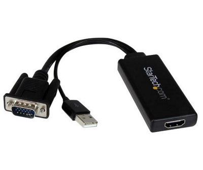 Startech - Vga To Hdmi Converter Adaptor With Usb Audio & Power - 1080P Support