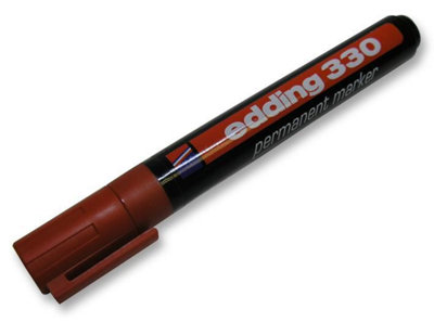 Edding - Chisel Tip Permanent Marker Pen - Red