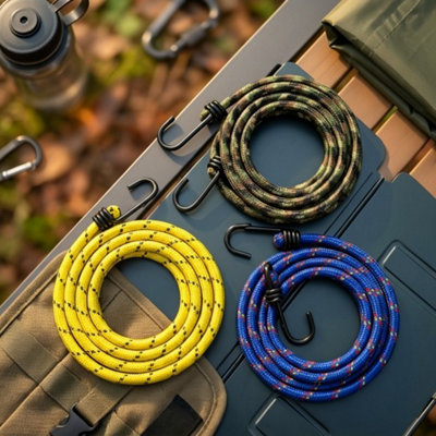 Bungee Cord Elastic Luggage Straps With Hooks Rope3Pcs from B&Q