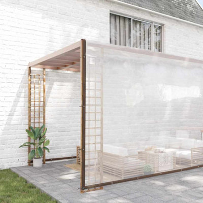 Berkfield Clear Tarpaulin With Eyelets 10X12 M Polyethylene from B&Q