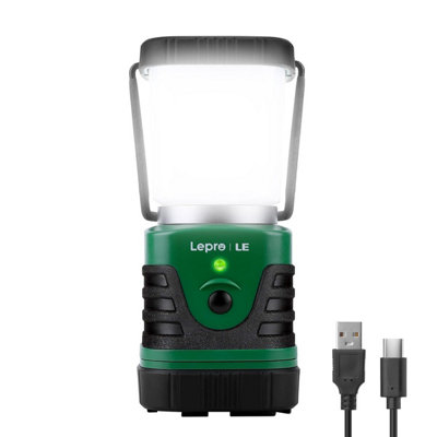 Le Camping Light Rechargeable1000 Lumen LanternDimmable 4 Modes Tent Lights With 4400 Mah Power BankAccessoriesFor from B&Q