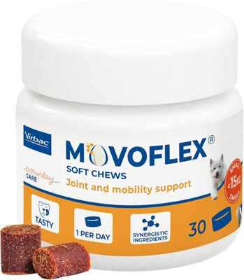 Virbac Movoflex Joint Supplement For Small Dogs Supports Joints & Mobility Fast Acting Tasty Chews 30 Chews from B&Q