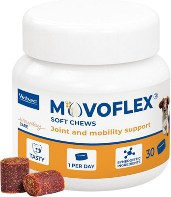 Virbac Movoflex Joint Supplement For Medium Dogs 15-35Kg Support Joints & Mobility Fast-Acting Tasty Chews 30 Chews from B&Q