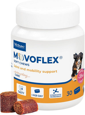 Virbac Movoflex Joint Supplement For Large Dogs Supports Joints & Mobility Fast-Acting Tasty Chews 30 Chews from B&Q