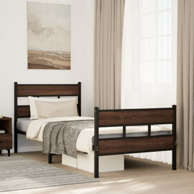 Berkfield Bed Frame Without Mattress With Headboard And Footboard 80X200 Cm