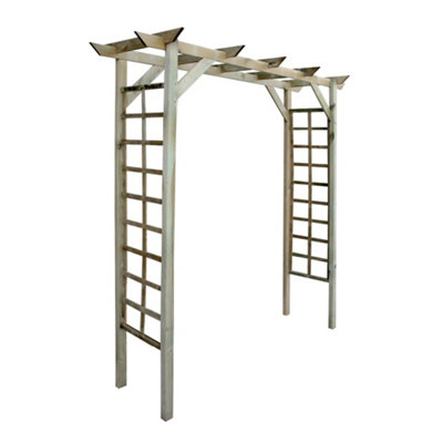B&Q -  Luna Flat Wooden Garden Arch2.1MPressure Treated