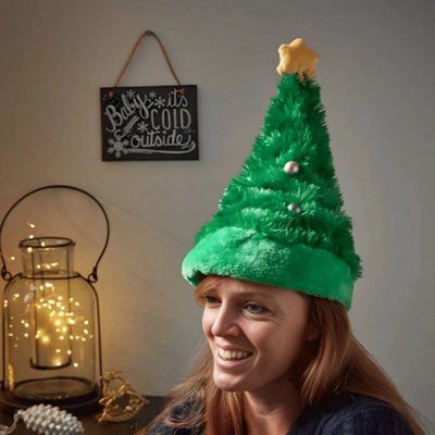 35cm Battery Operated Animated Dancing Christmas Tree Hat
