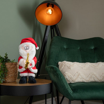 35cm Battery Operated Animated Dancing Santa with Saxophone