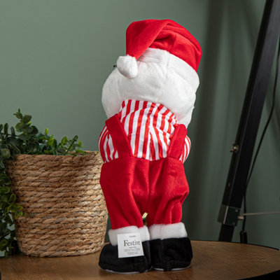 35cm Battery Powered Animated and Singing Santa with Saxophone
