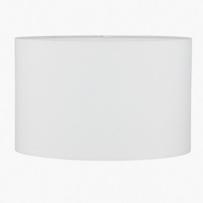 35cm Ivory Oval Poly Cotton Lampshade