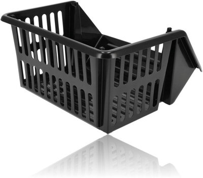 35cm Plastic Stacking Basket Storage Veg Rack Stackable Organizer for ...
